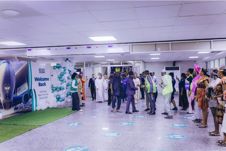 Event FAAN-Emirates Brand Activation Lagos officials and people in attendance