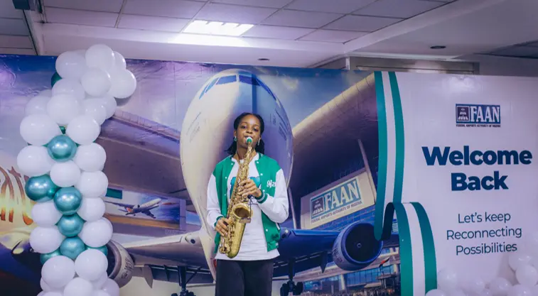 Event FAAN-Emirates Brand Activation Lagos officials and people in attendance