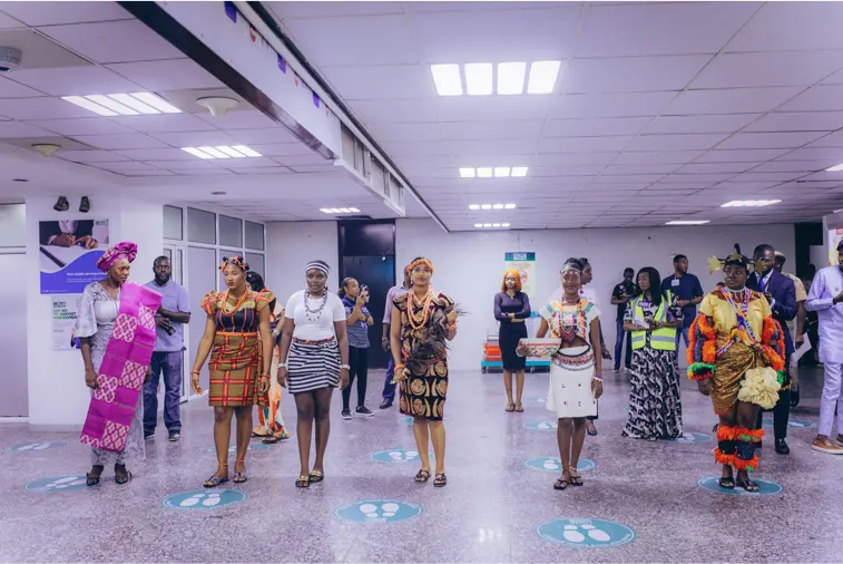 Event FAAN-Emirates Brand Activation Lagos officials and people in attendance